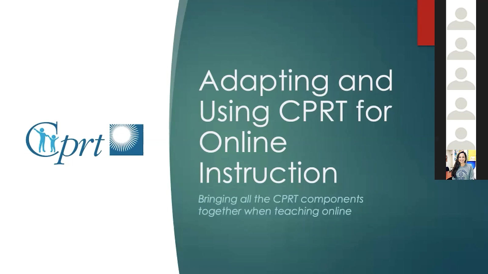 CPRT in Online Instruction Webinar Recording